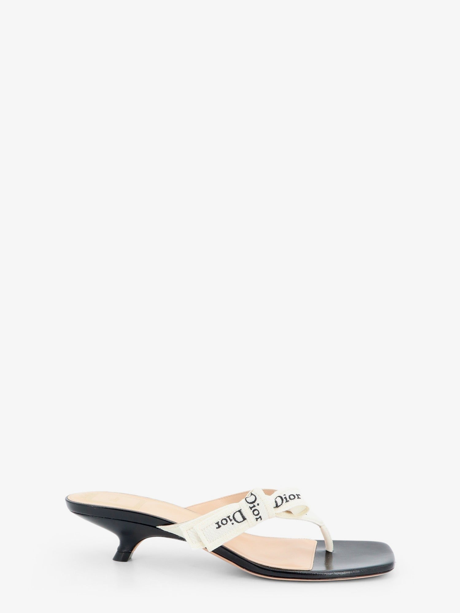 Dior - J'Adior cotton flip-flops with embroidered logo