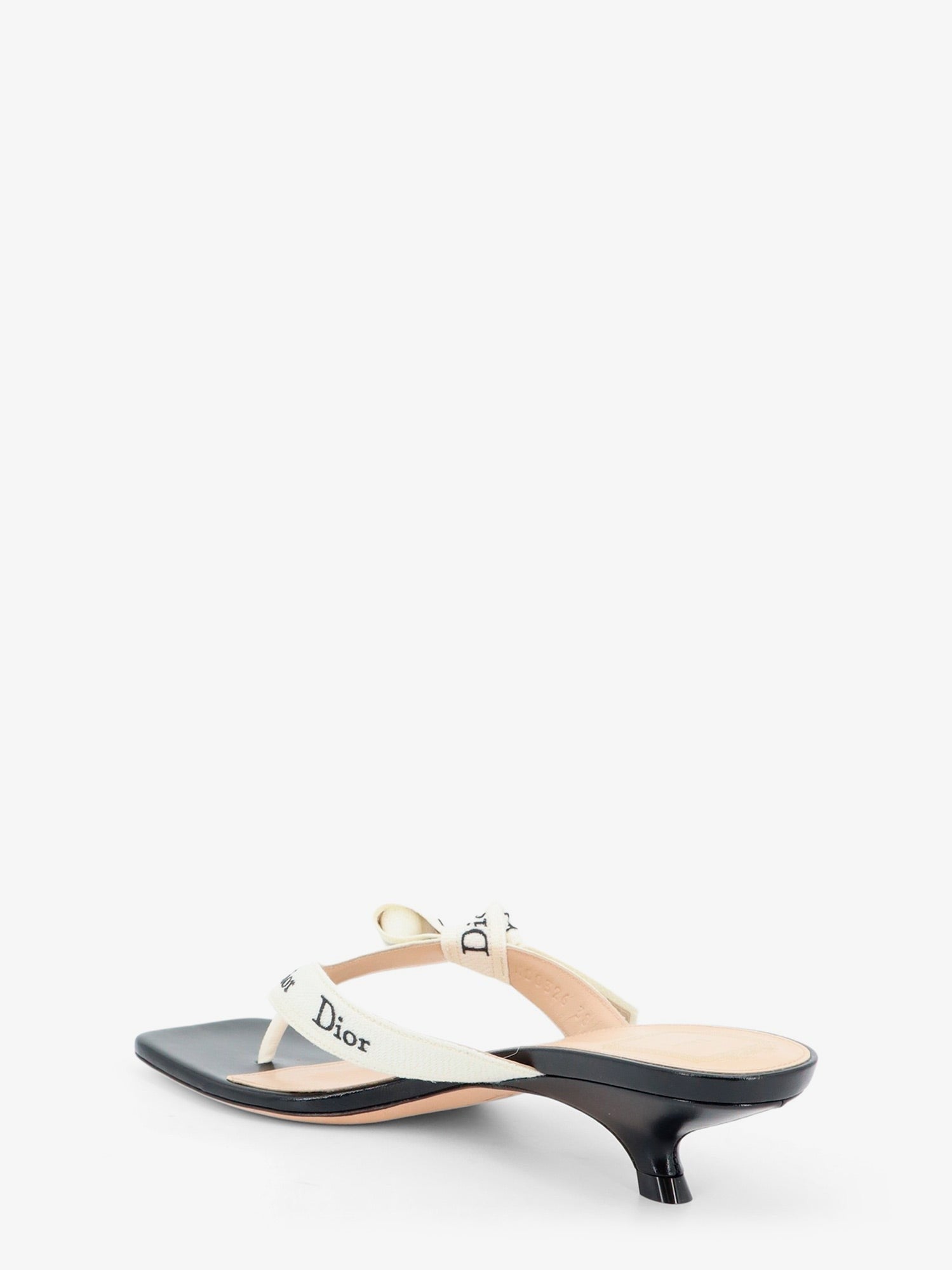 Dior - J'Adior cotton flip-flops with embroidered logo