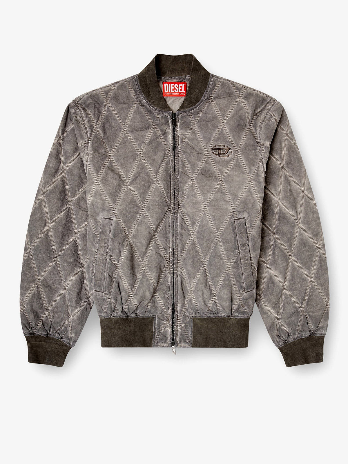 Diesel - J-Type-Treat diamond-quilted cotton blend jacket j-type-treat-diamond-quilted-cotton-blend-jacket_1ae4b02f-7281-40e0-9a81-dac6125afe6d
