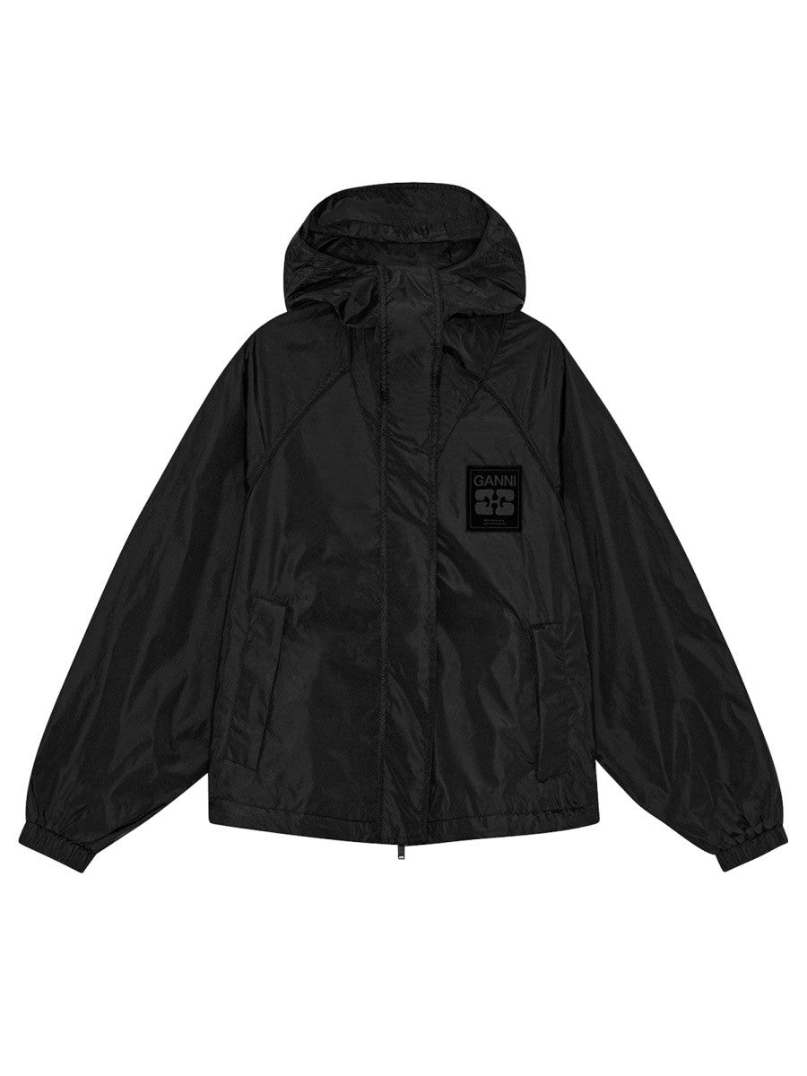 GANNI - JACKET WITH LOGO jacket-with-logo_5efc785d-3feb-4508-8fd1-fa0fb9319ea9