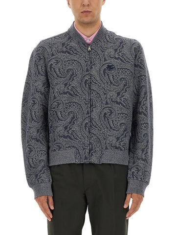 Etro - JACQUARD BOMBER JACKET WITH LOGO jacquard-bomber-jacket-with-logo_e55d7b3a-5aba-4d4b-b163-332ad917a044