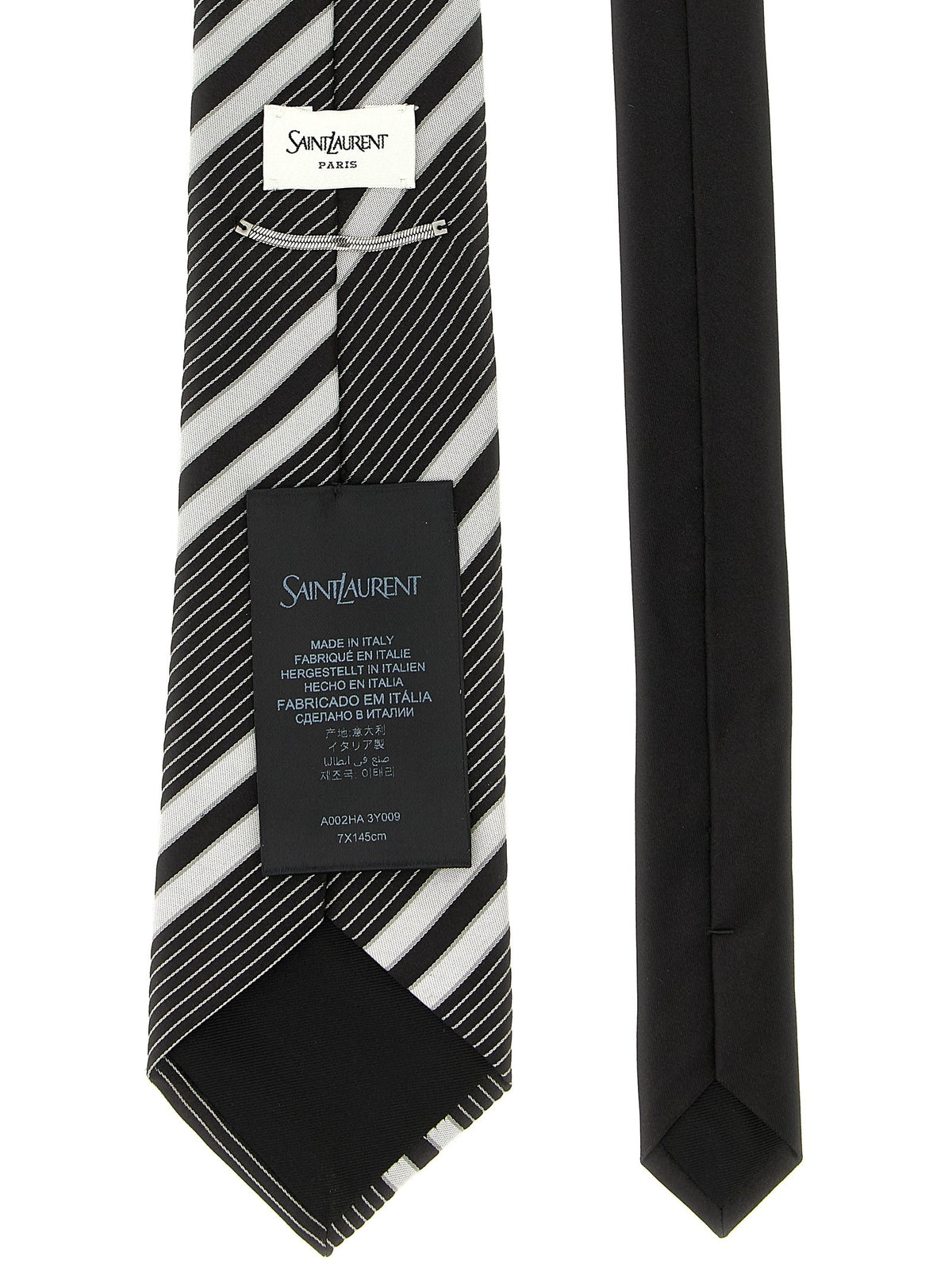 Saint Laurent - Jacquard diagonal striped tie