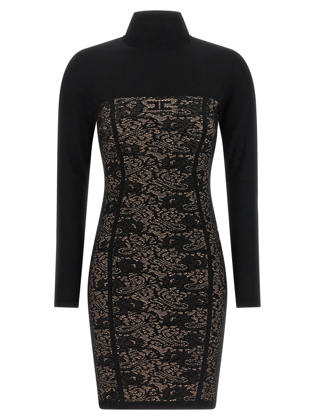 Elisabetta Franchi - Jacquard dress Black