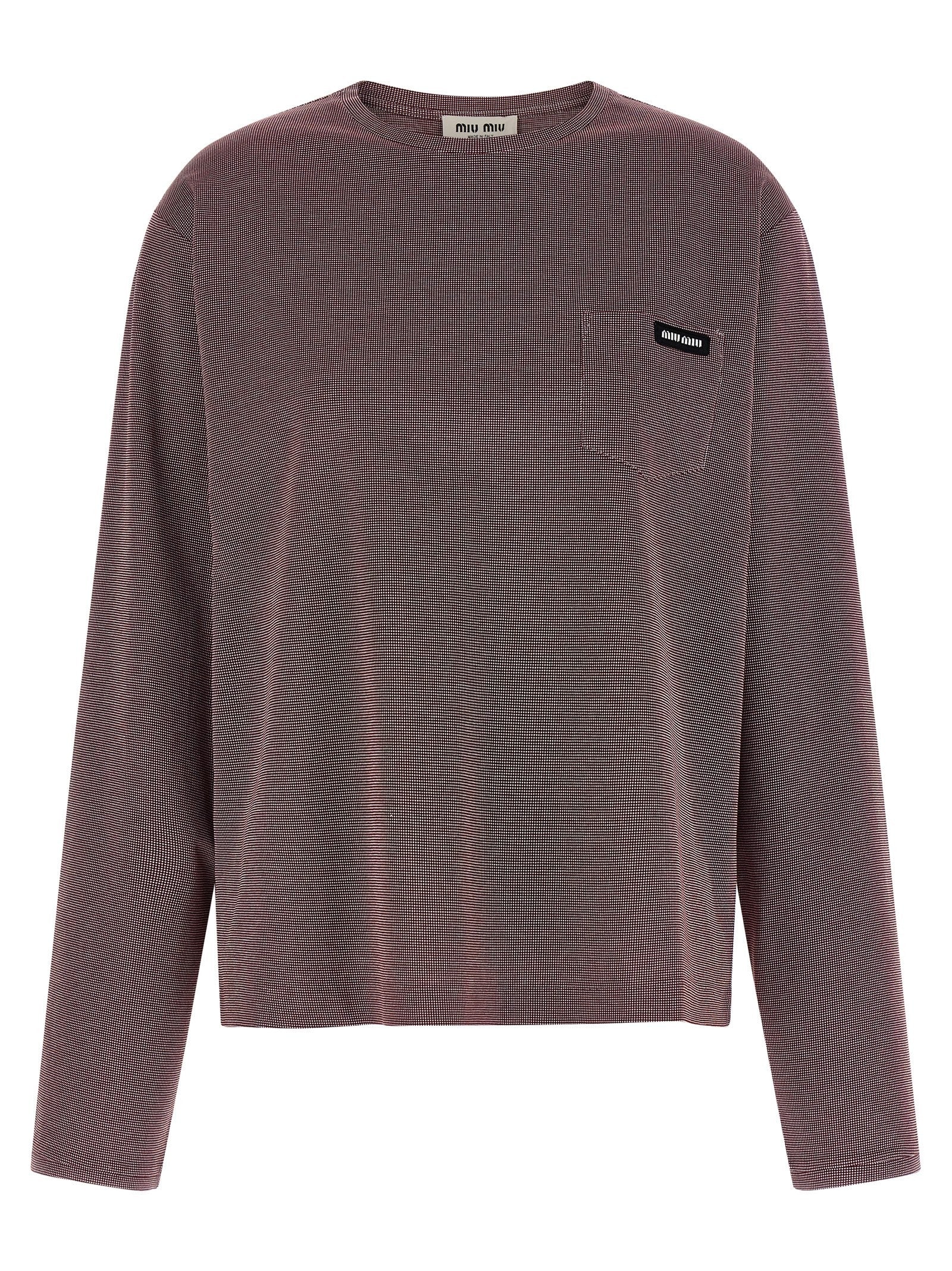 Miu Miu - Jacquard jersey t-shirt jacquard-jersey-t-shirt_438ee7e1-0b7c-4db5-908b-c76e06097bc7