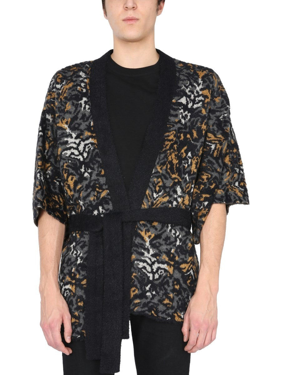 JACQUARD KNIT KIMONO