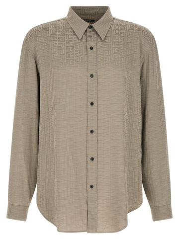 Balmain - Jacquard monogram shirt