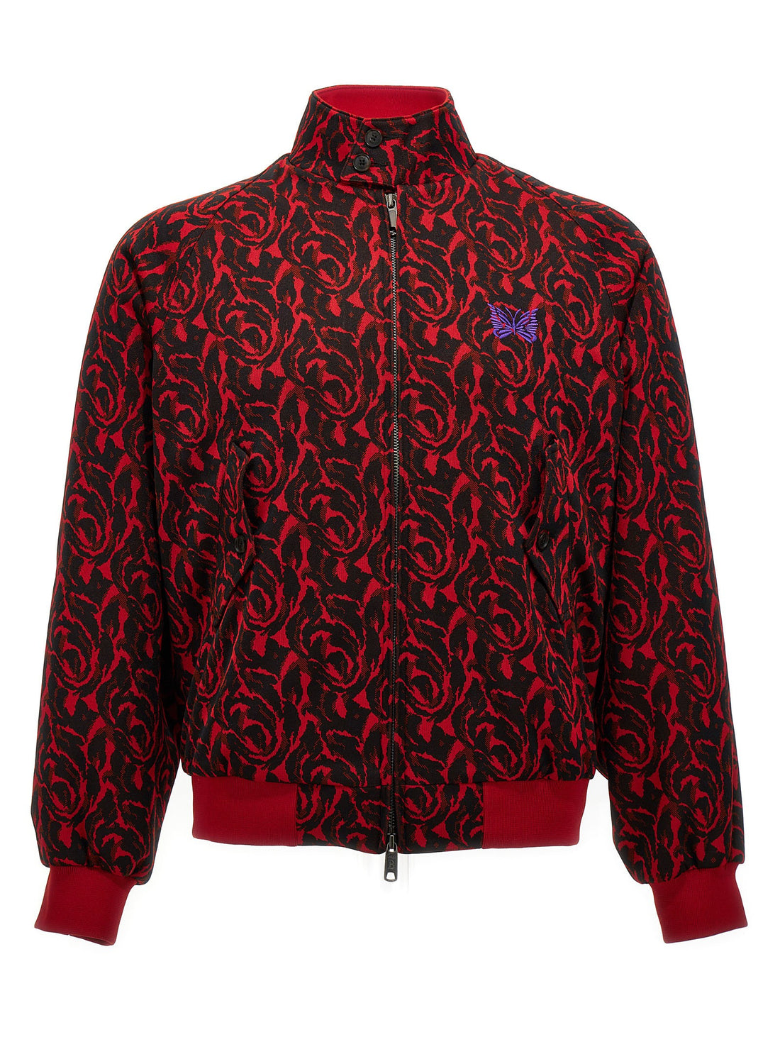 BARACUTA - 'Jacquard needles' bomber jacket jacquard-needles-bomber-jacket