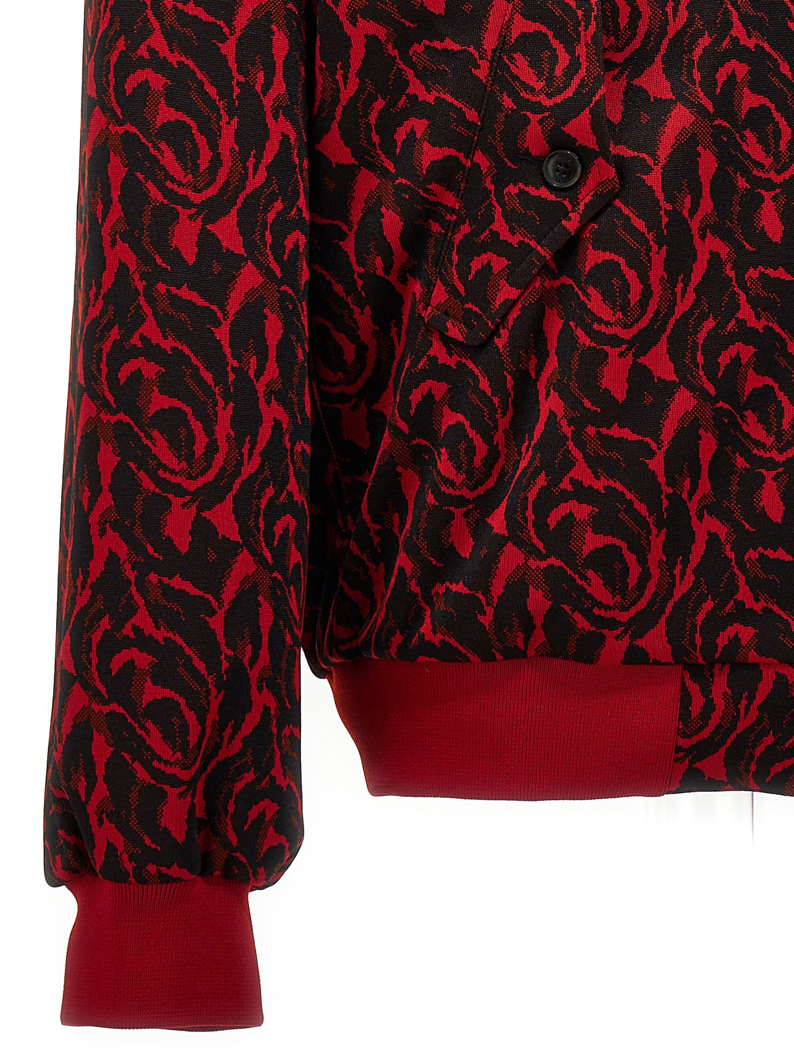 BARACUTA - 'Jacquard needles' bomber jacket