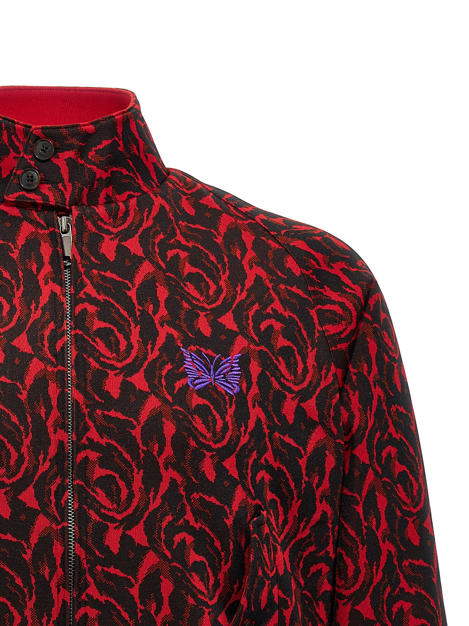 BARACUTA - 'Jacquard needles' bomber jacket