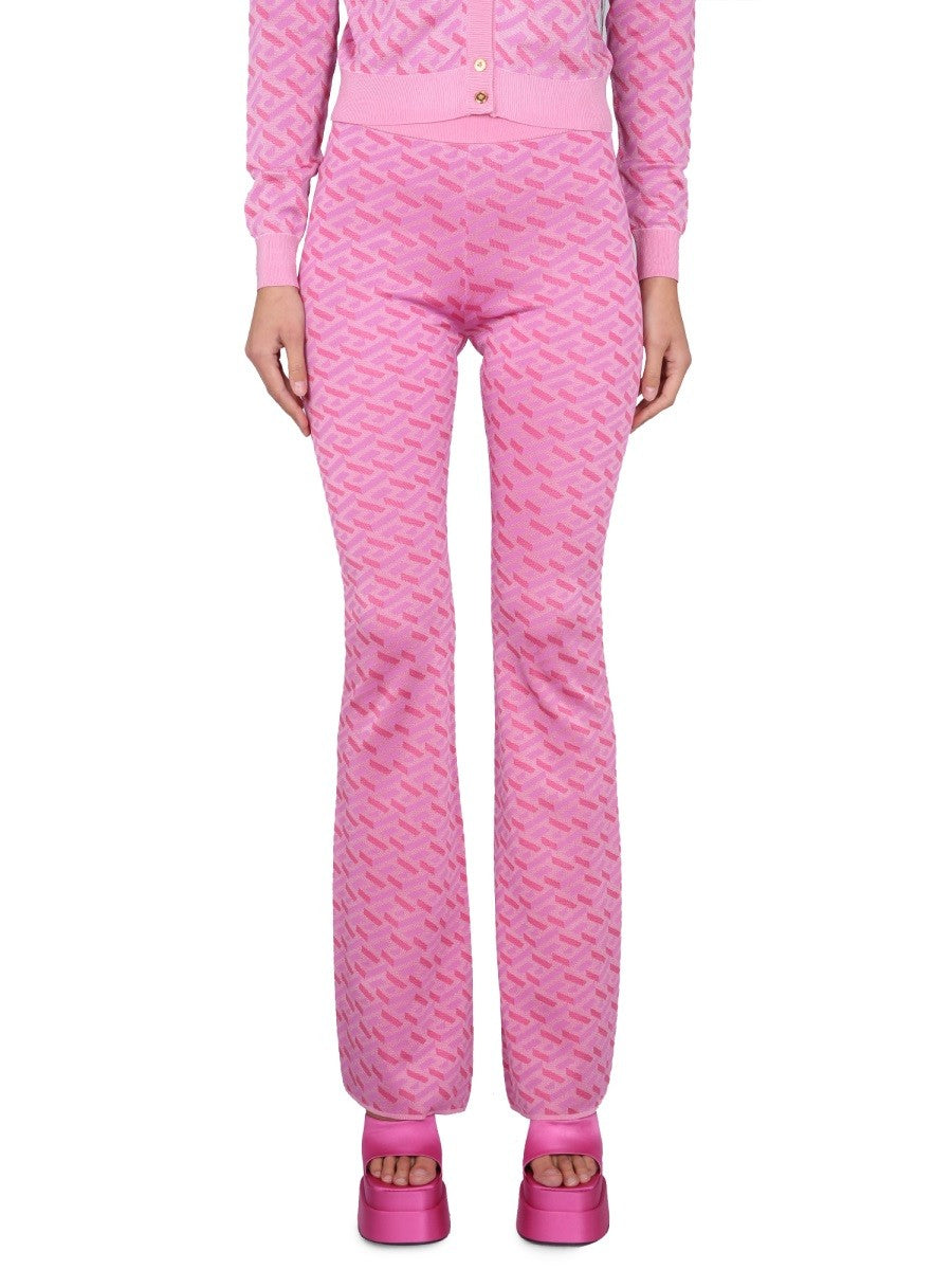 Versace - JACQUARD PANTS WITH GREEK PRINT jacquard-pants-with-greek-print_5150719c-ff8e-42aa-9dad-56576d174adb