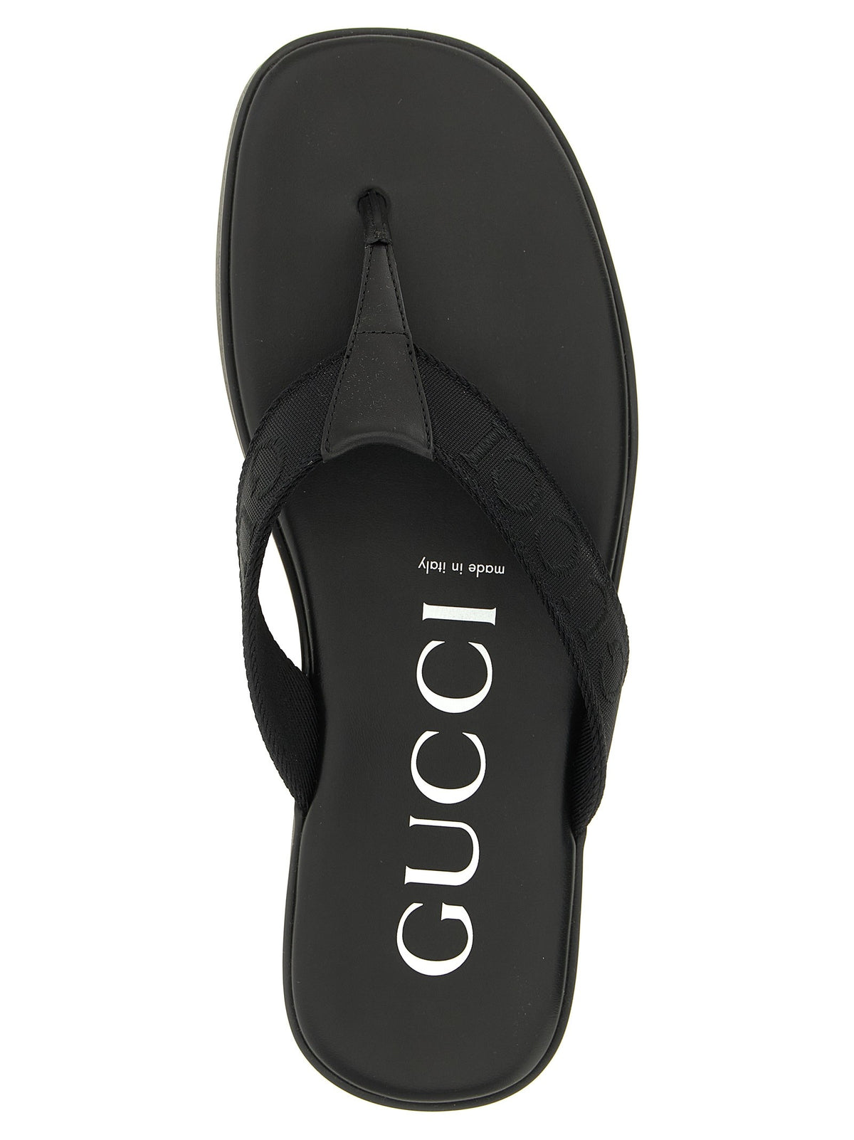 Gucci - Jacquard thong sandals