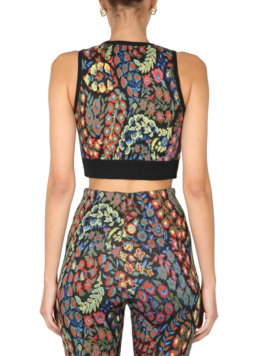 JACQUARD WOOL BLEND TOP AND LEGGINGS