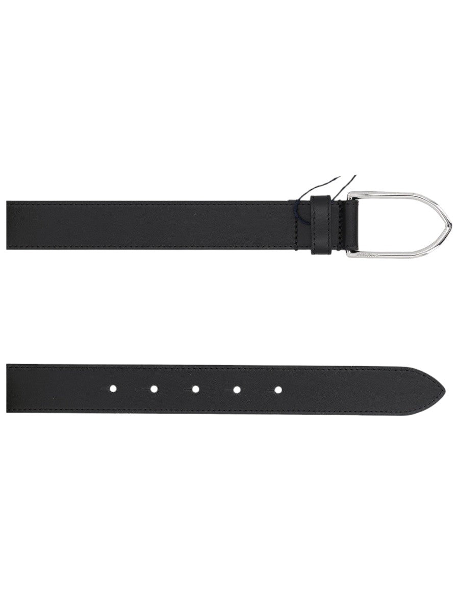 Jacquemus - "La Ceinture Bambino" Leather Belt - Black jacquemus-la-ceinture-bambino-leather-belt-black-detail-jpg
