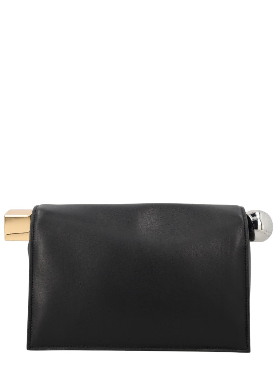 JACQUEMUS - LA POCHETTE "ROND CARRÉ" jacquemus-the-rond-carre-clutch-black-back-jpg