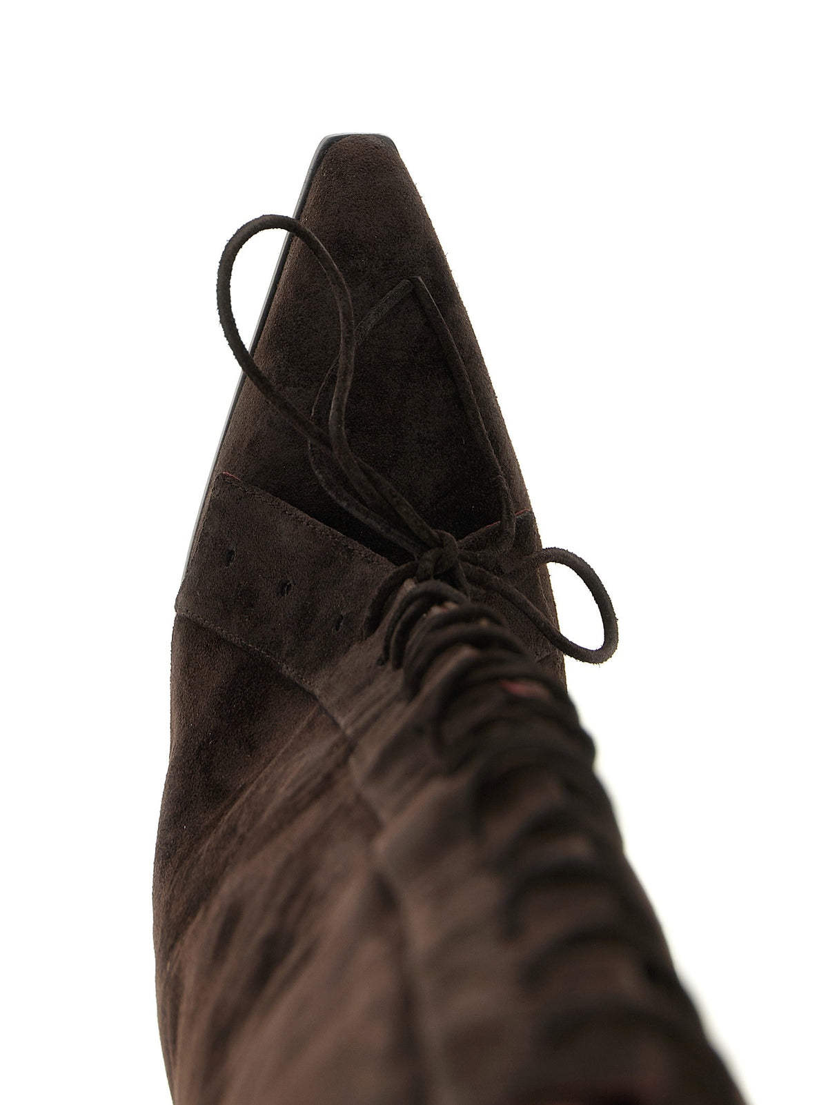 PARIS TEXAS - 'Jane Fold Over Lace Up' boots