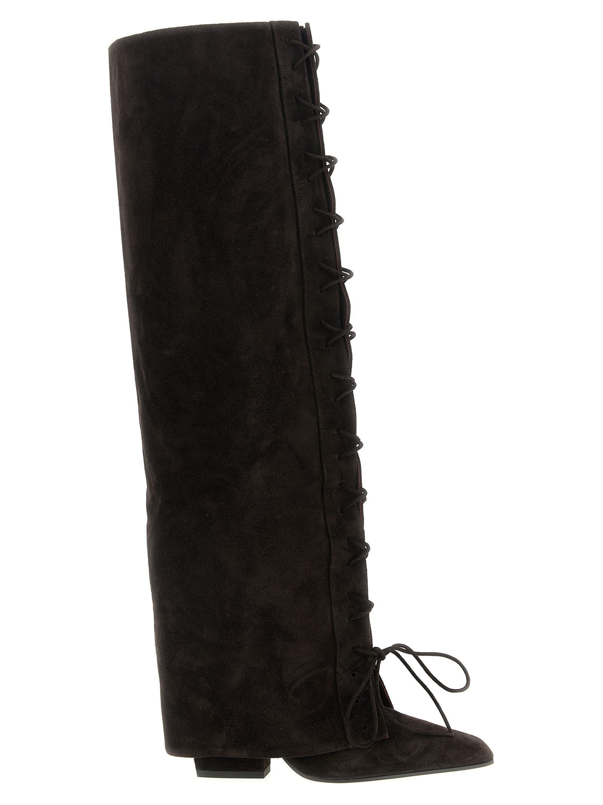 'Jane Fold Over Lace Up' boots