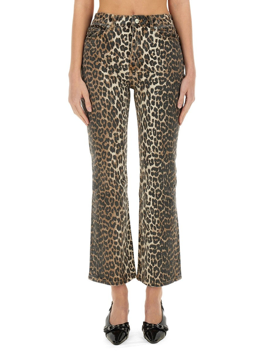 GANNI GANNI - JEANS ANIMALIER