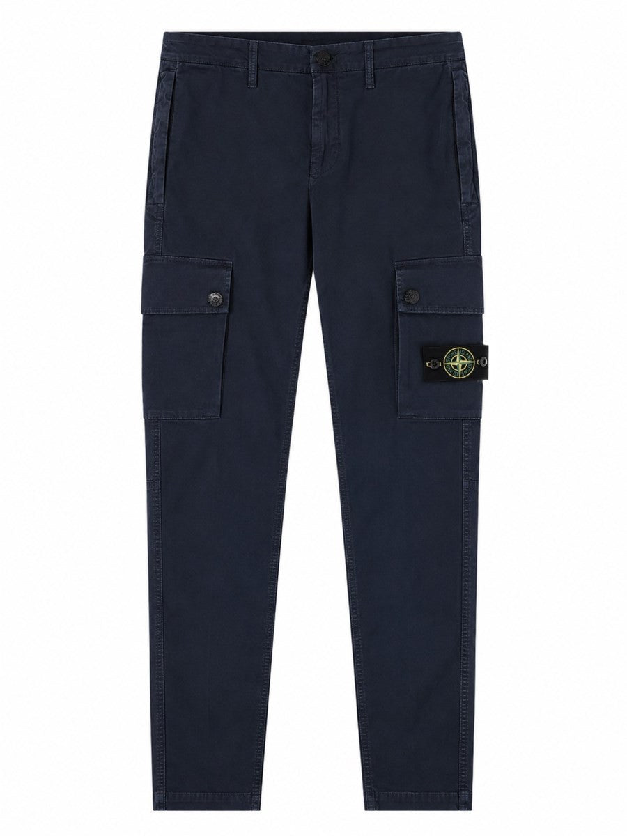 Stone Island - Slim-fit Cargo Jeans Navy Blue Blue