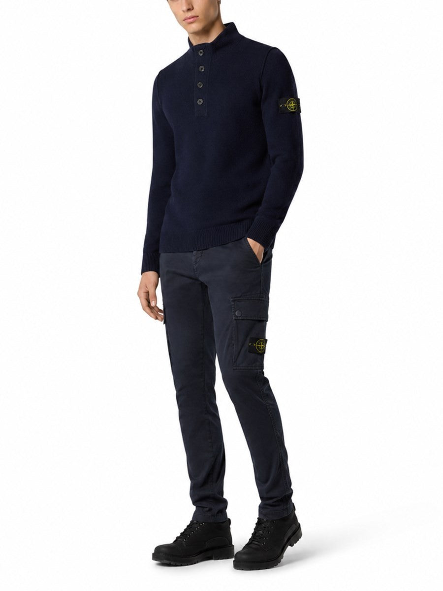 Stone Island - Slim-fit Cargo Jeans Navy Blue Blue