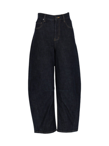 SELF-PORTRAIT - Straight-leg Cotton Denim Jeans Blue 26