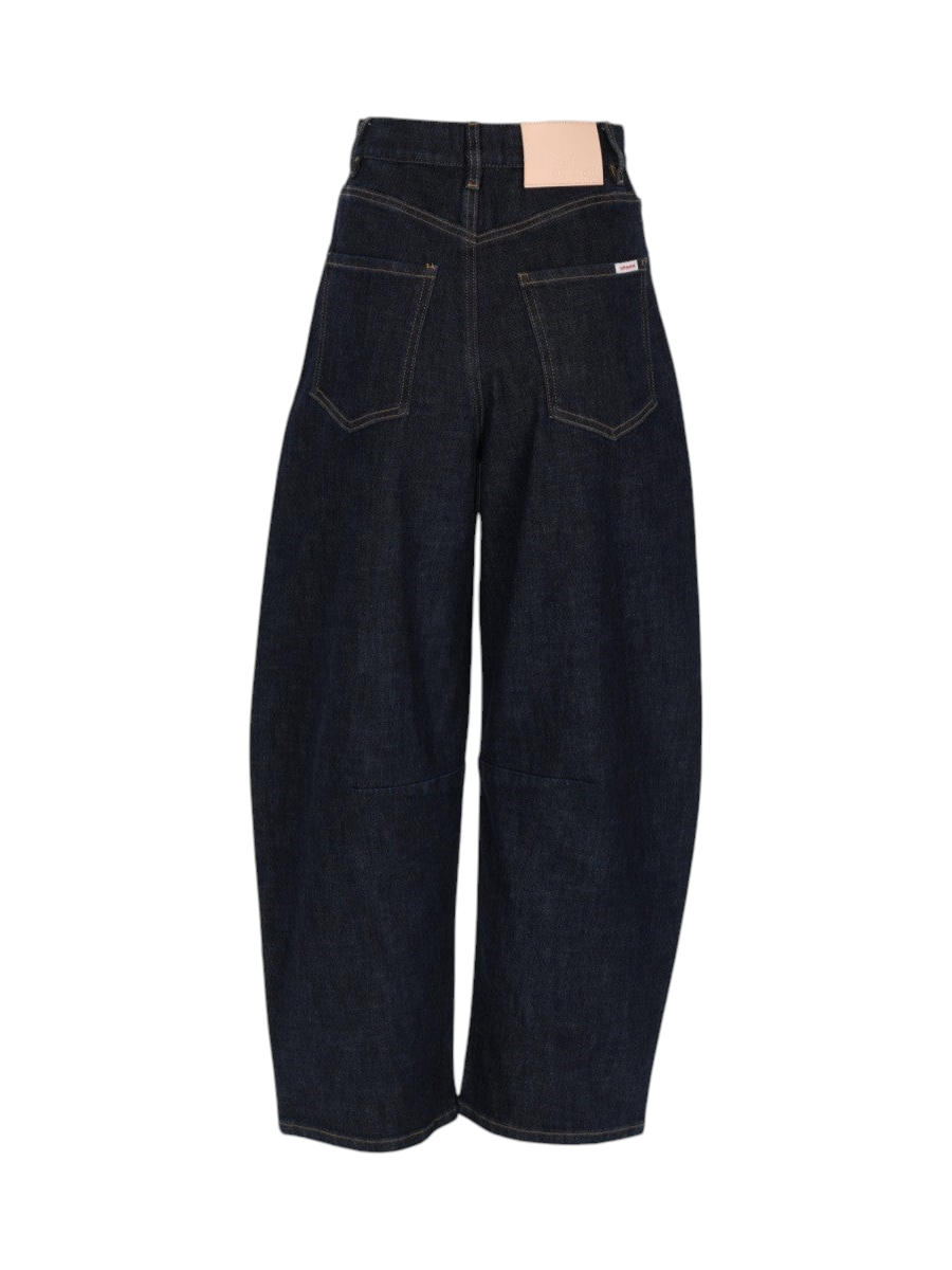 SELF-PORTRAIT - Straight-leg Cotton Denim Jeans