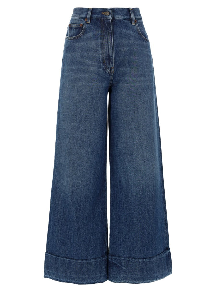 Valentino - JEANS IN DENIM A CINQUE TASCHE jeans-in-denim-a-cinque-tasche