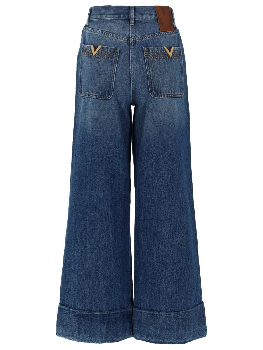 Valentino - JEANS IN DENIM A CINQUE TASCHE jeans-in-denim-a-cinque-tasche