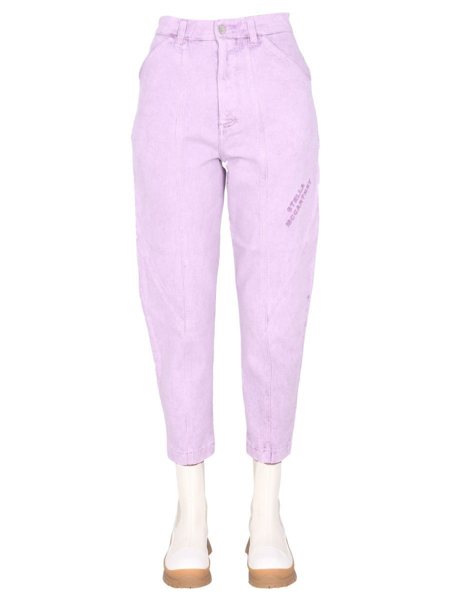 stella mccartney - JEANS WITH EMBROIDERED LOGO jeans-with-embroidered-logo_42a1b73f-0bb2-448e-8b37-c60064e976d6