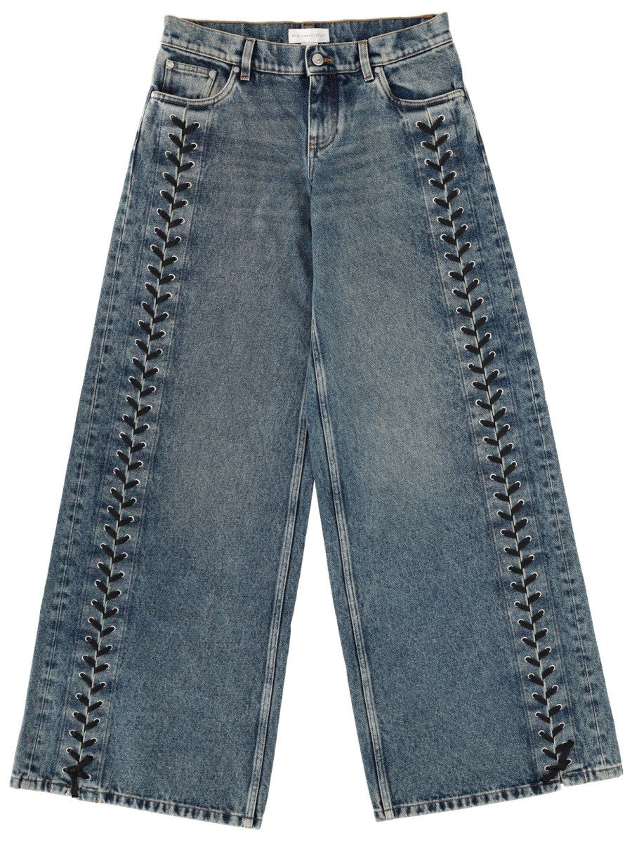 stella mccartney - JEANS WITH LACES jeans-with-laces_3c7a9329-0d80-46bf-aa6b-28df02d030ca