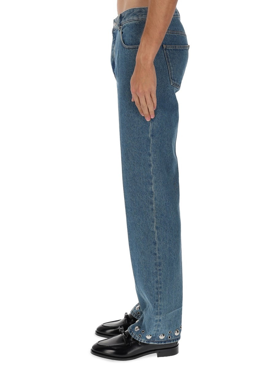 JEANS WITH METAL DETAILS