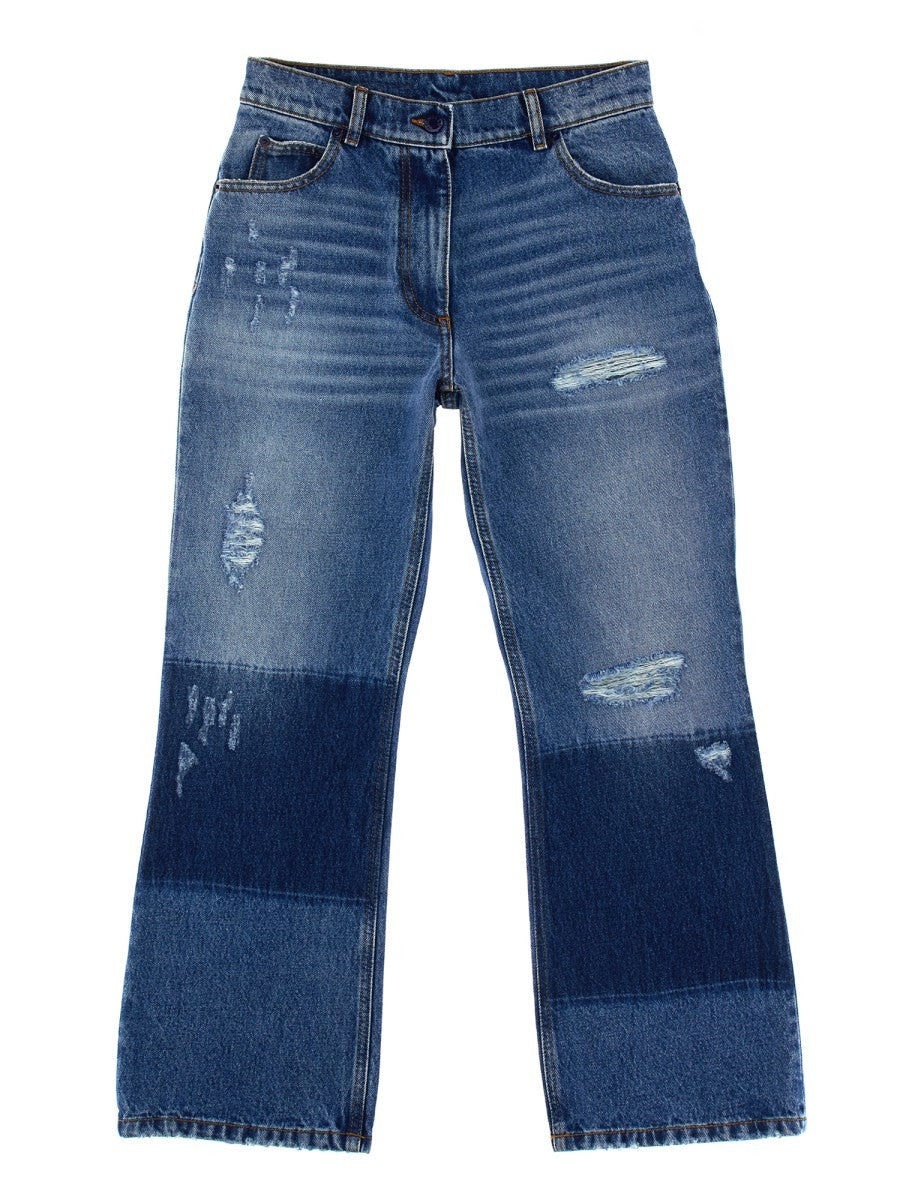 JEANS WITH STAR INLAYS 8 MONCLER PALM ANGELS
