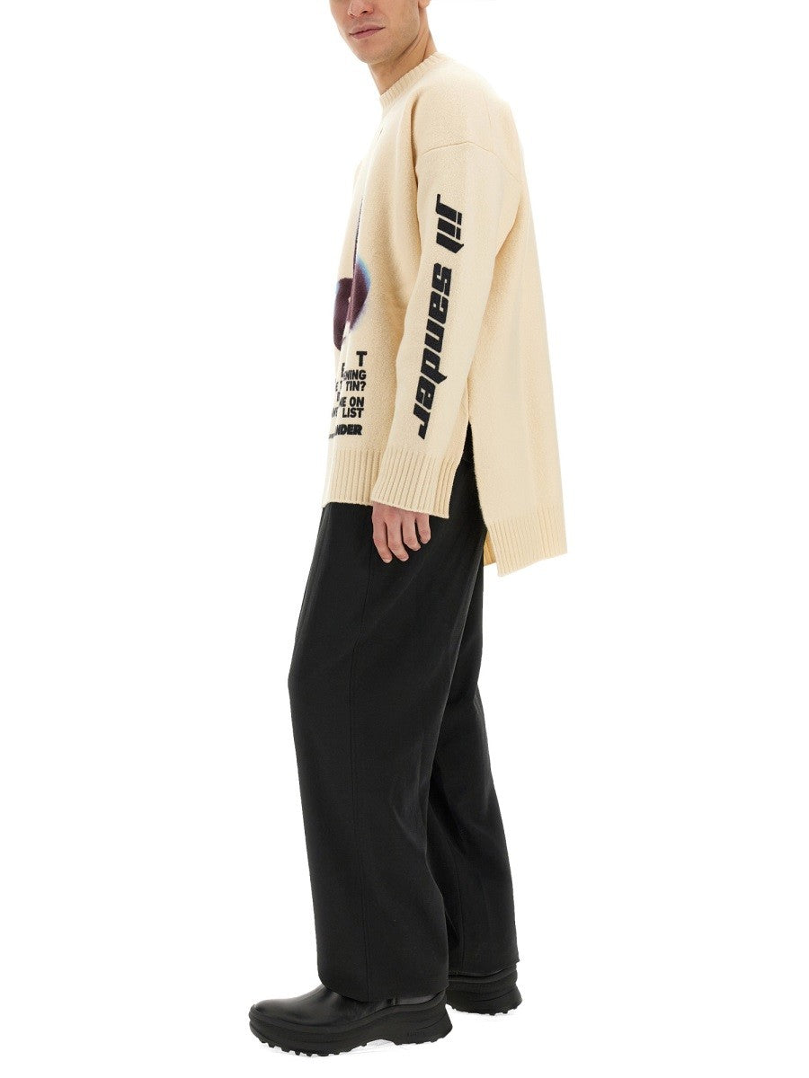 JIL SANDER JIL SANDER - JERSEY WITH EMBROIDERY