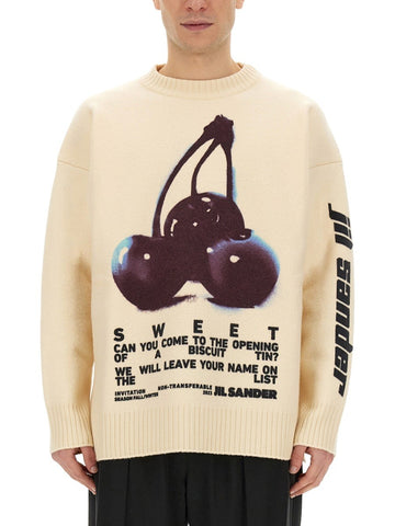 JIL SANDER JIL SANDER - JERSEY WITH EMBROIDERY