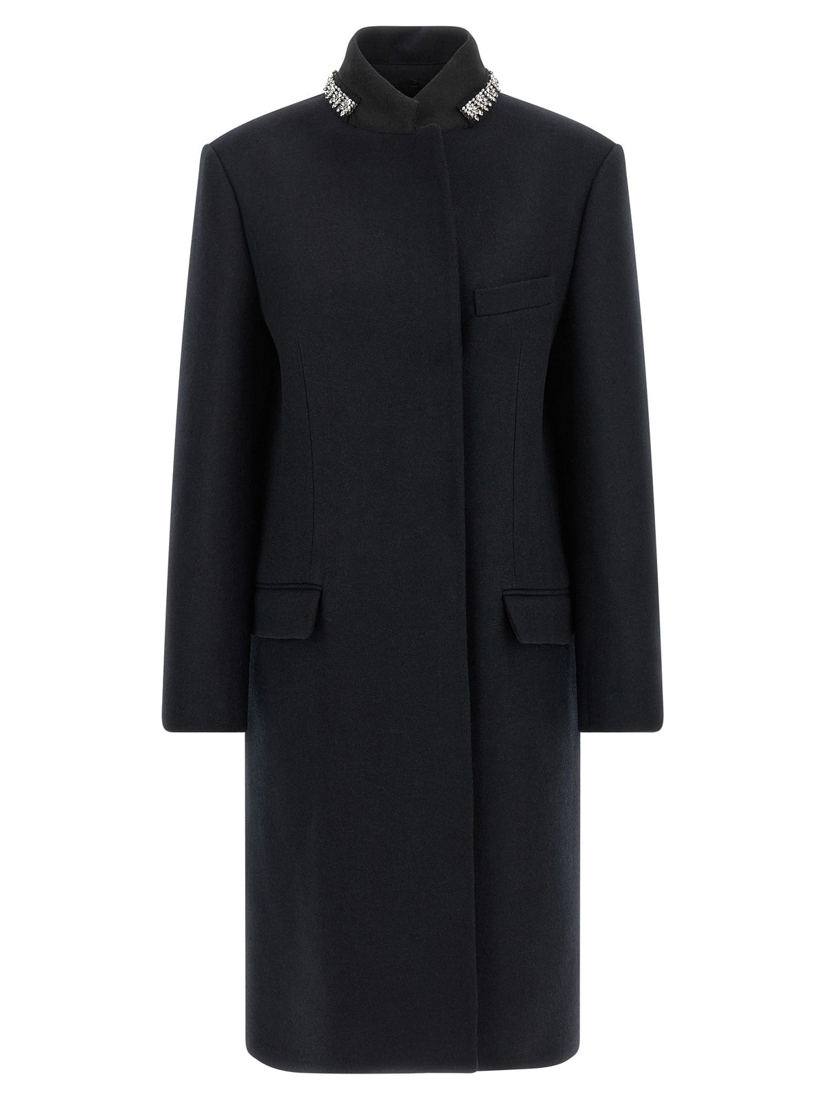 PRADA - Jewel collar coat