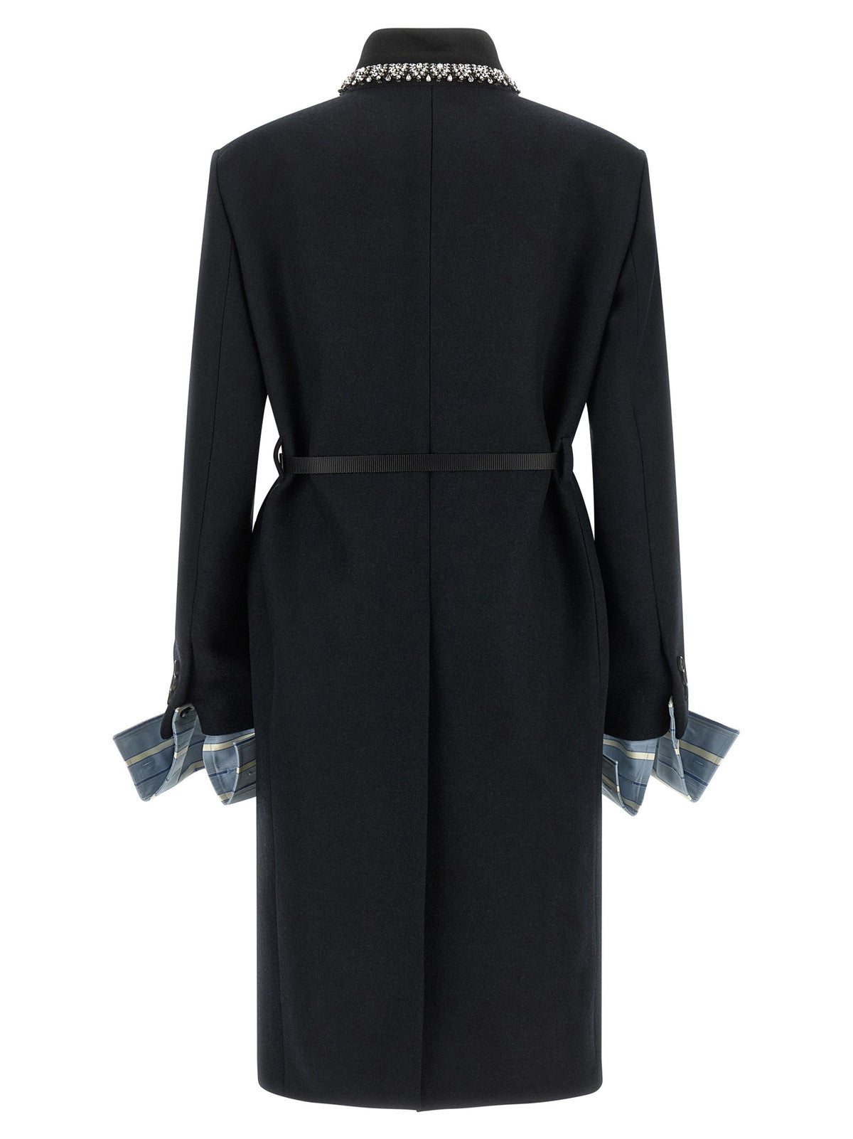 PRADA - Jewel collar coat
