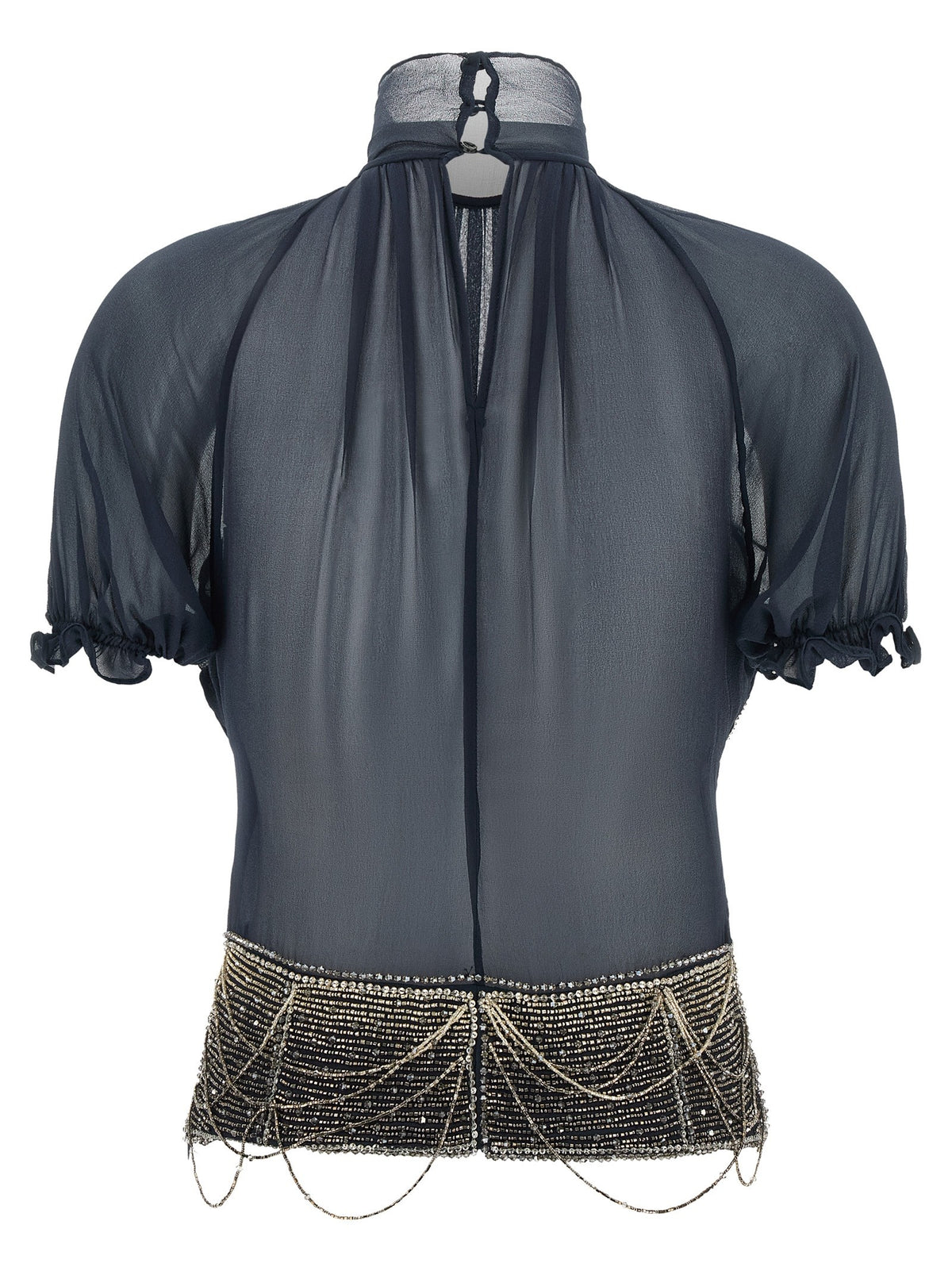 The Attico - Jewel embroidery top
