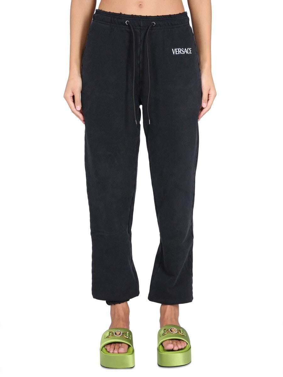 Versace - JOGGING PANTS WITH LOGO jogging-pants-with-logo_a167372b-9f53-4cb8-acd9-289448e6d15a