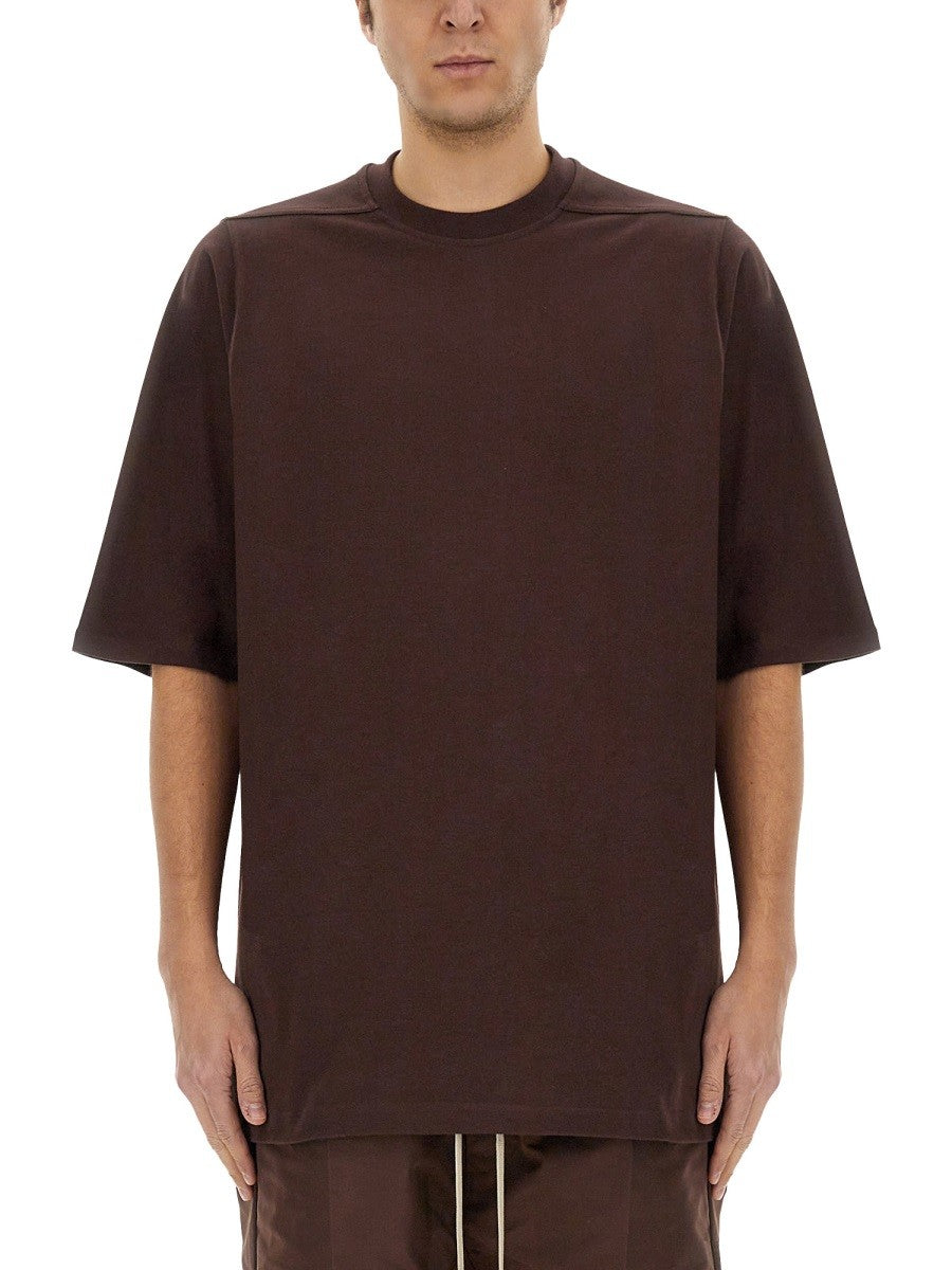 RICK OWENS - "JUMBO" T-SHIRT Brown L