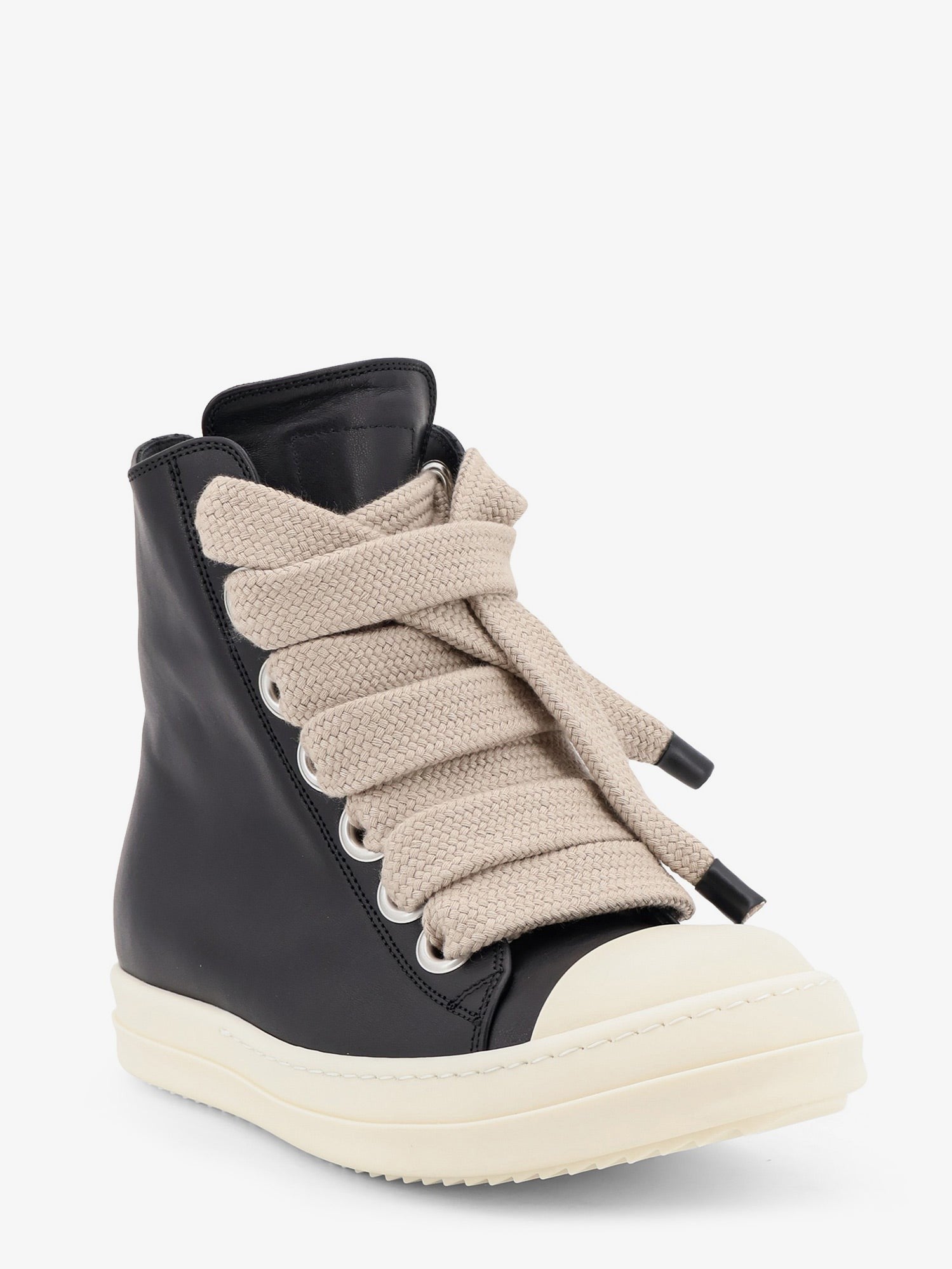 RICK OWENS - Jumbolace leather sneakers
