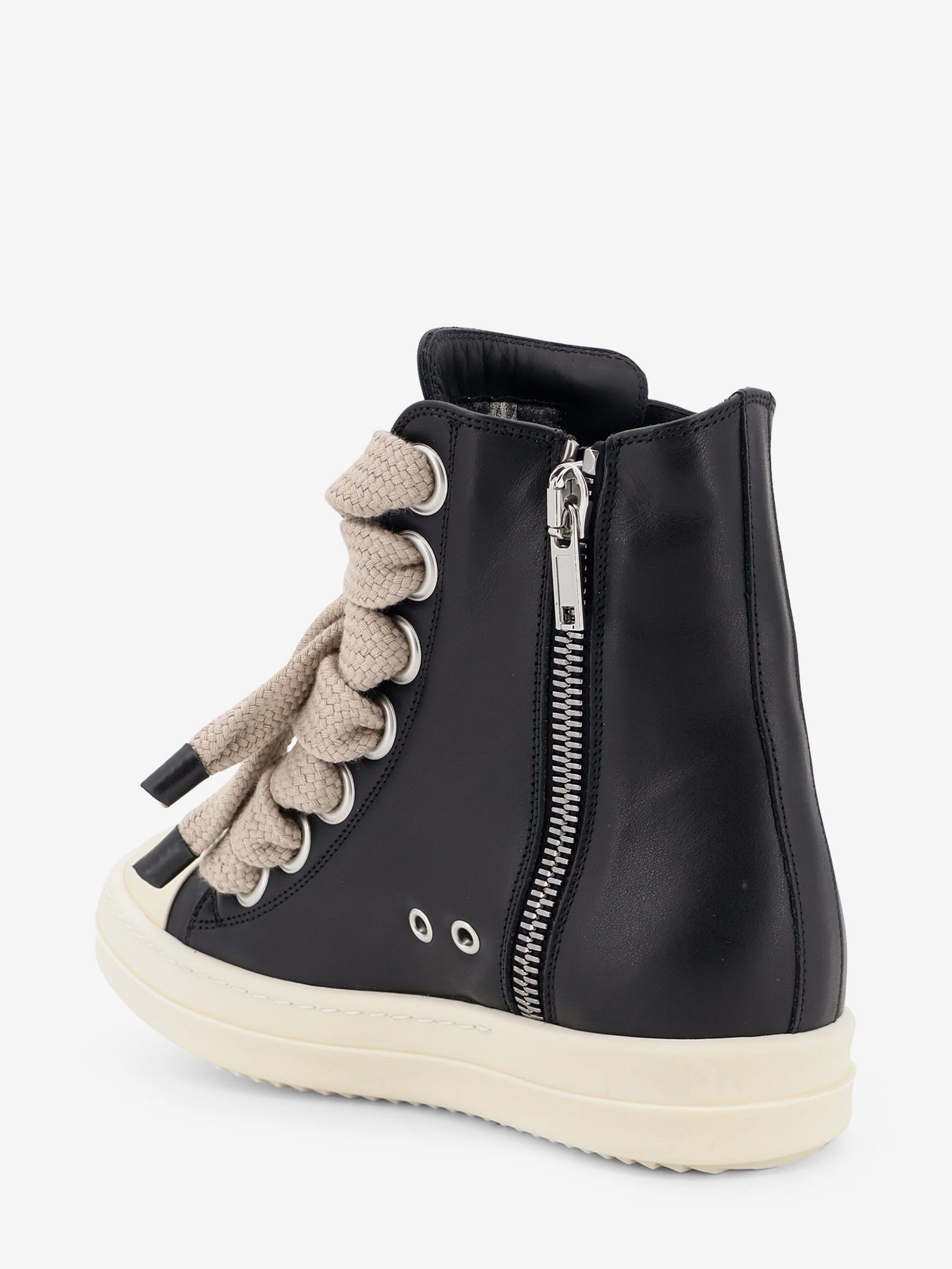 RICK OWENS - Jumbolace leather sneakers