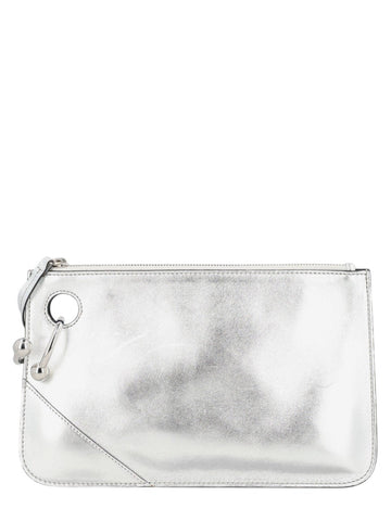 jw anderson - POUCH IN PELLE jw-anderson-pierce-pouch-bag-silver-front-jpg