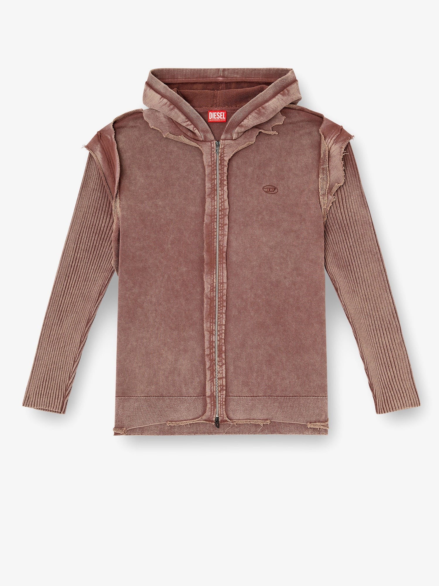 K-Pelto cotton sweatshirt with distressed effect