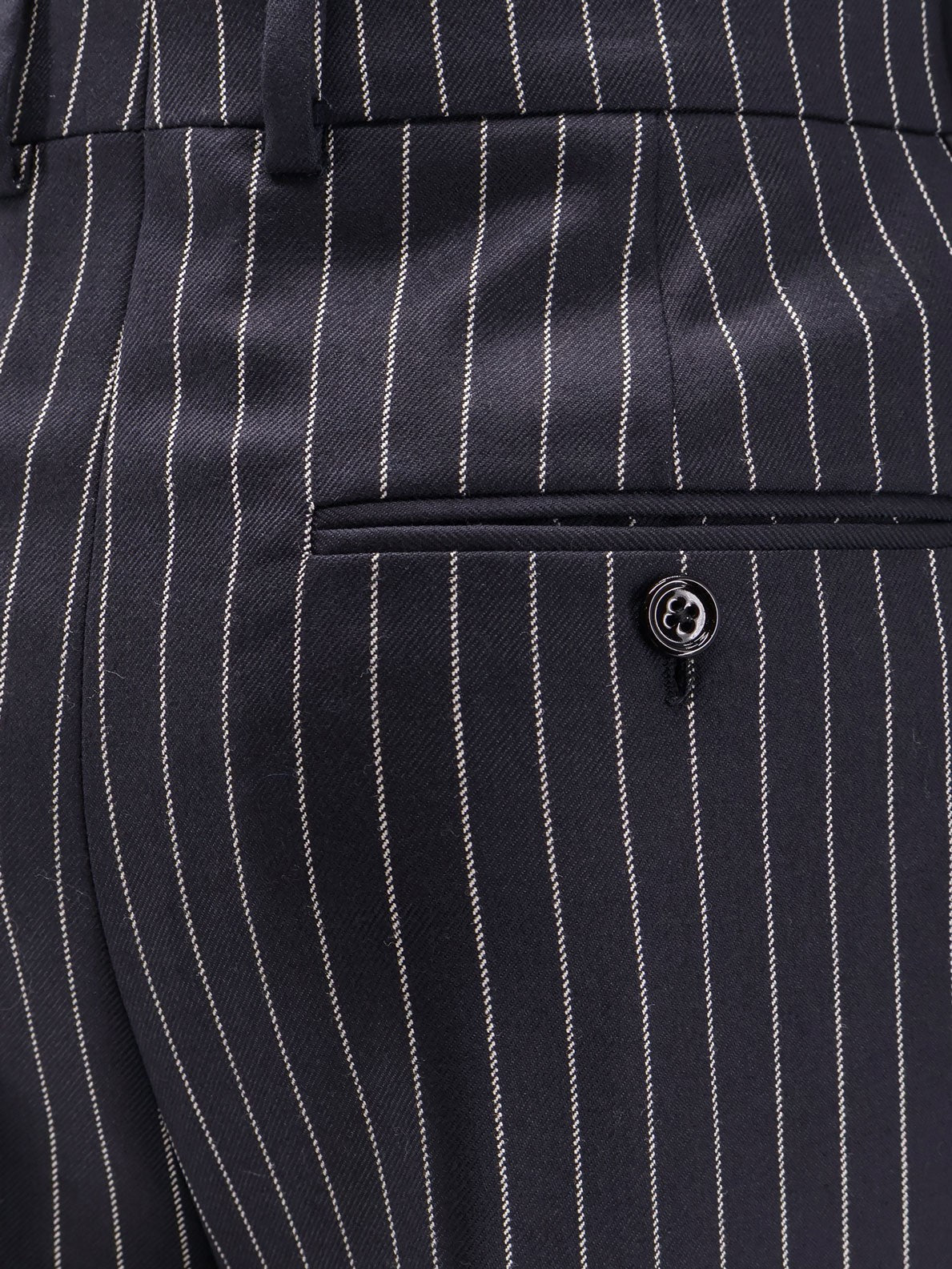 Keith wool trousers with pinstripe motif
