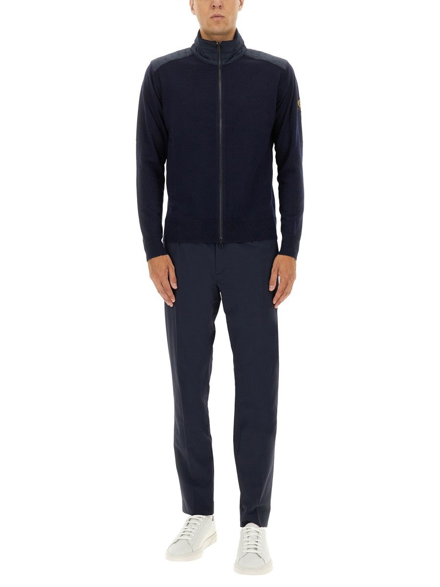 BELSTAFF "KELBY" CARDIGAN WITH ZIPPER
