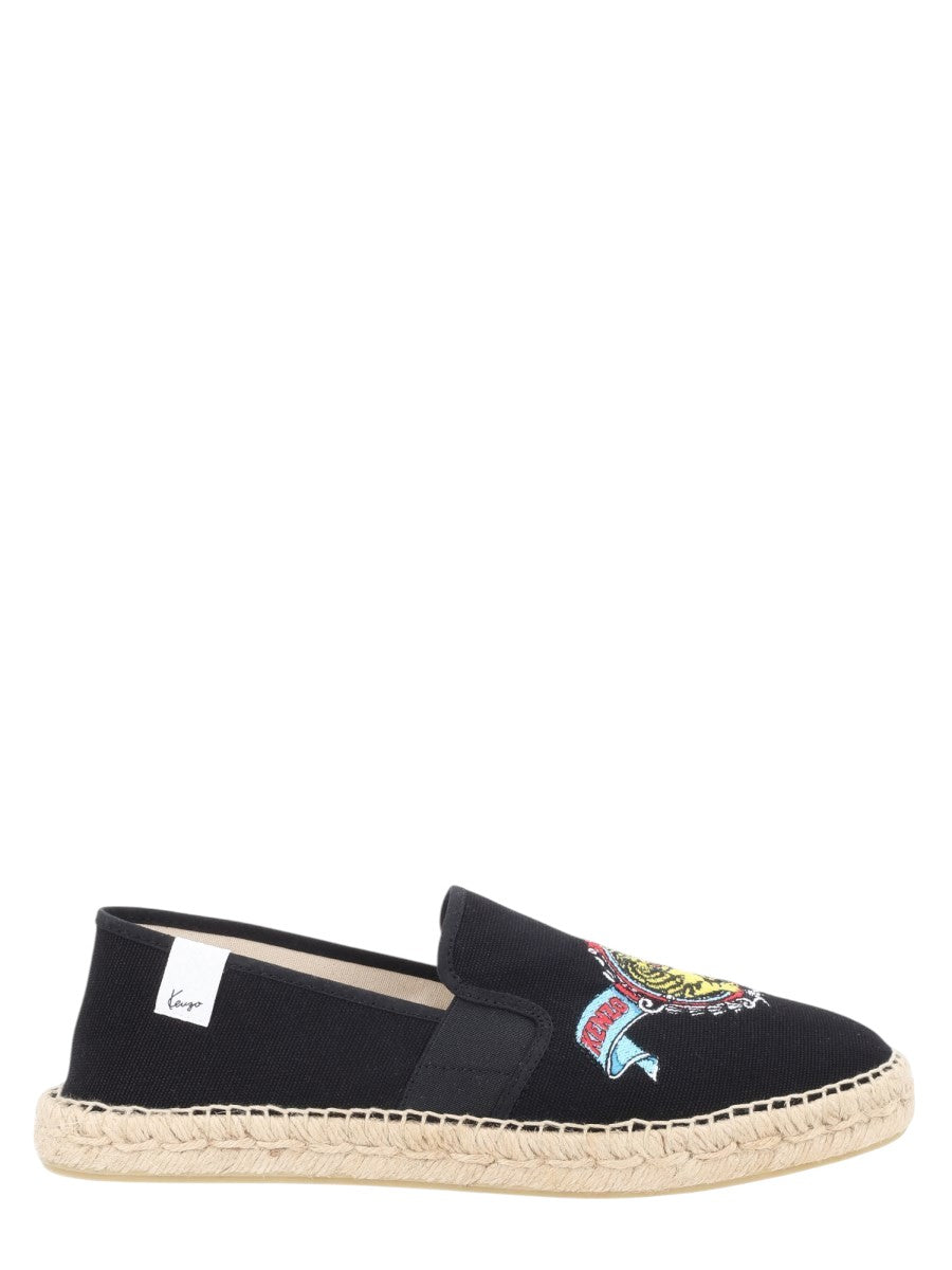 Kenzo - ESPADRILLA IN TELA "KENZO JUMPING TIGER" kenzo-jumping-tiger-cotton-canvas-espadrilles-black-side-jpg