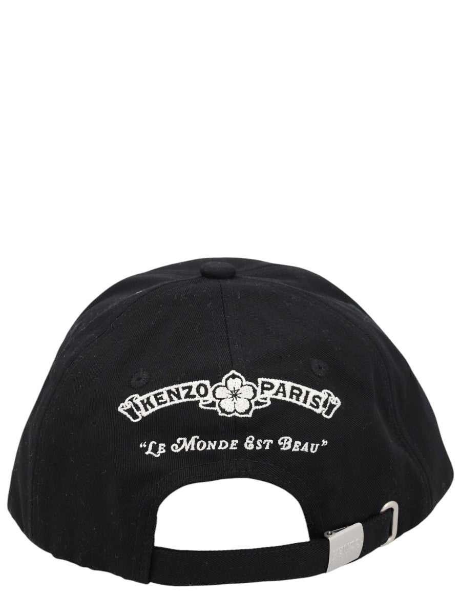 Kenzo - Logo Baseball Cap - Black kenzo-logo-baseball-cap-black-back-jpg