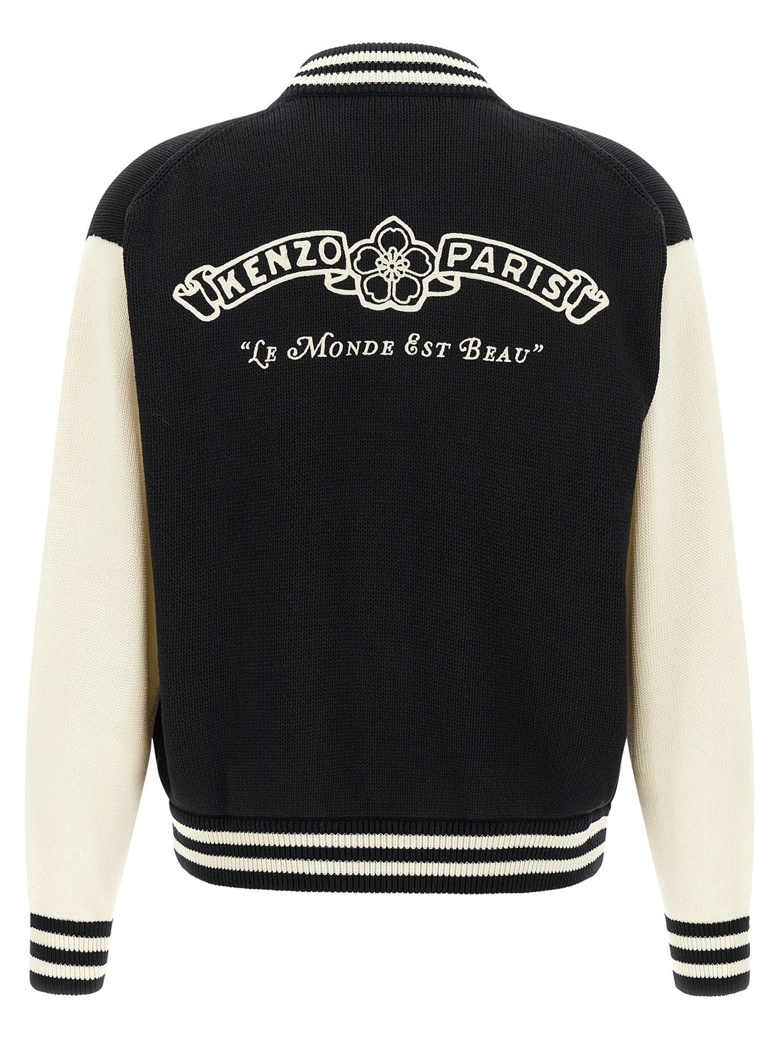 Kenzo - 'KENZO Paris Emblem' cardigan White Black