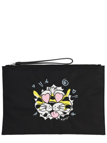 "KENZO WILD TIGER" CLUTCH BAG