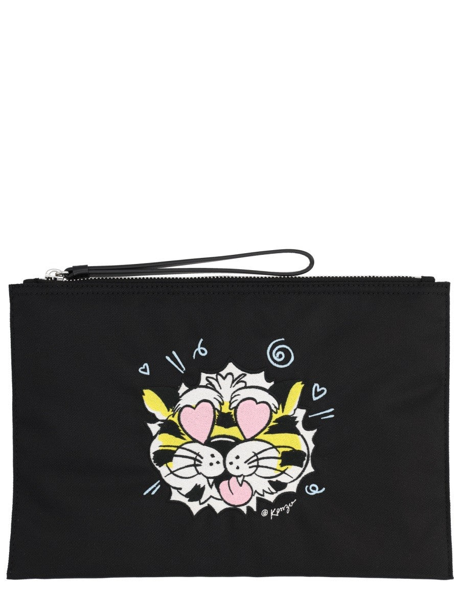 "KENZO WILD TIGER" CLUTCH BAG
