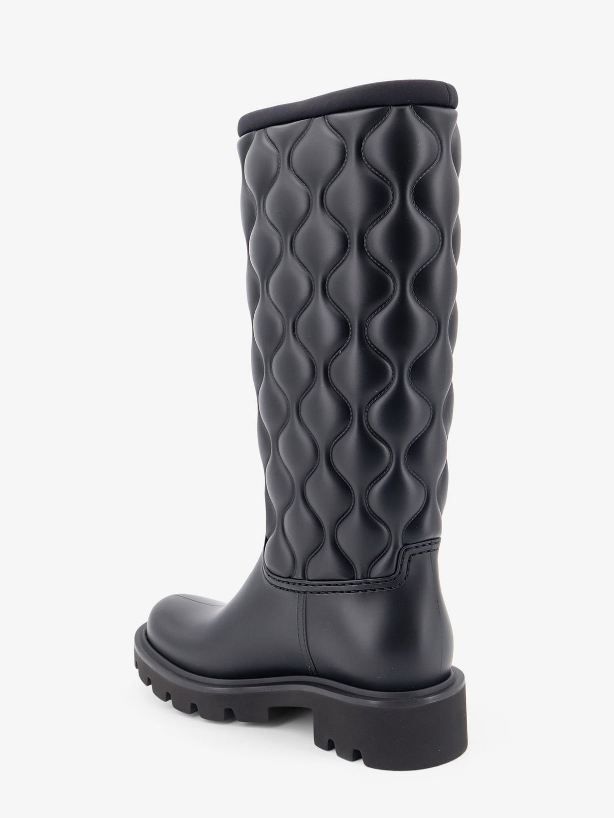 Moncler - Kickstream Quilt PVC and neoprene rain boots